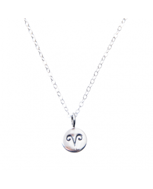 Pam Kerr Designs | Sterling Silver Zodiac Charm Necklace | 1-Aries