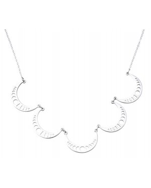 Pam Kerr Designs | Moon Phase 5-piece necklace | Sterling Silver