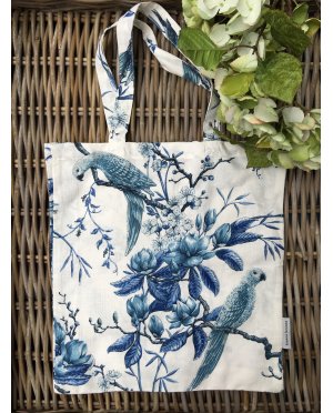 Bianca Lorenne | Linen Tote Bag | Plumiere Indigo