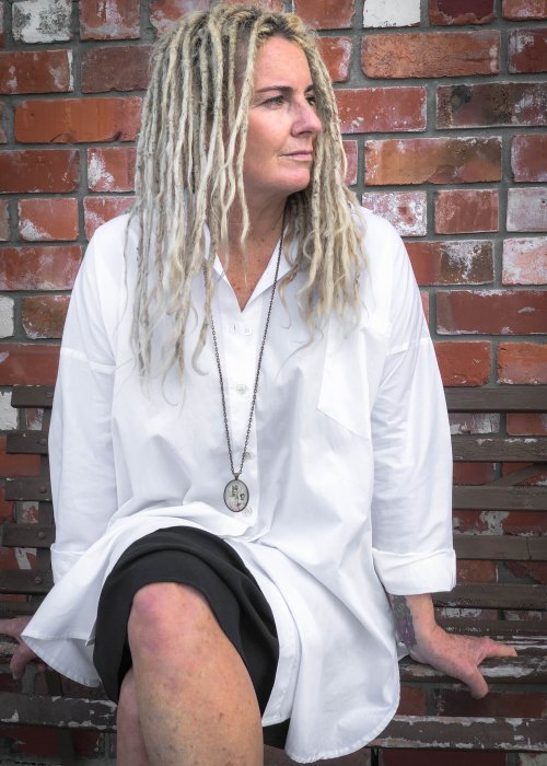 Widdess | Patti Shirt - Shirt Dress |White | 100% Japanese Cotton 