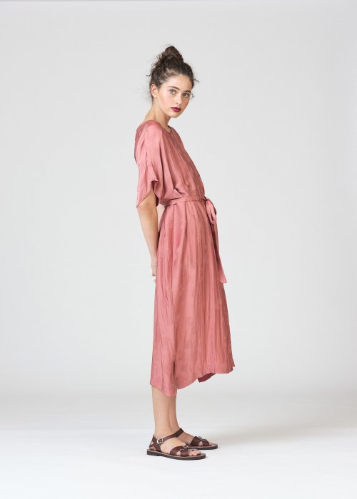 Widdess | Spring 2020 | Mitchell Dress | Rosewood | Tencel/Rayon 