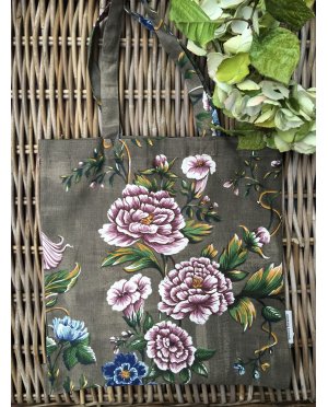 Bianca Lorenne | Linen Tote Bag | Trumpetto Taupe