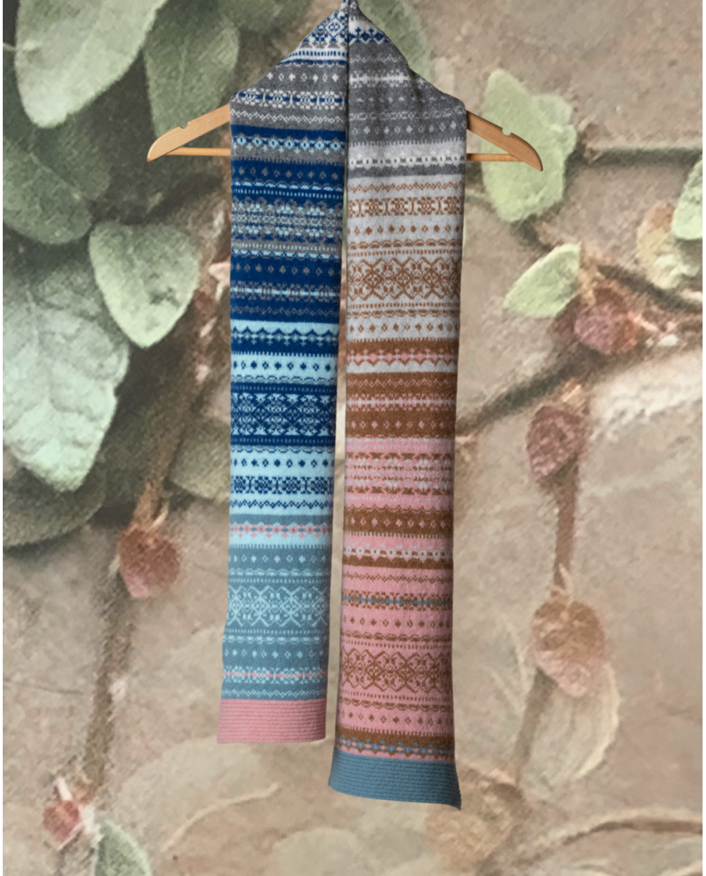 ERIBÉ | Alloa Ava Fairisle Scarf | Dew