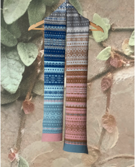 ERIBÉ | Alloa Ava Fairisle Scarf | Dew