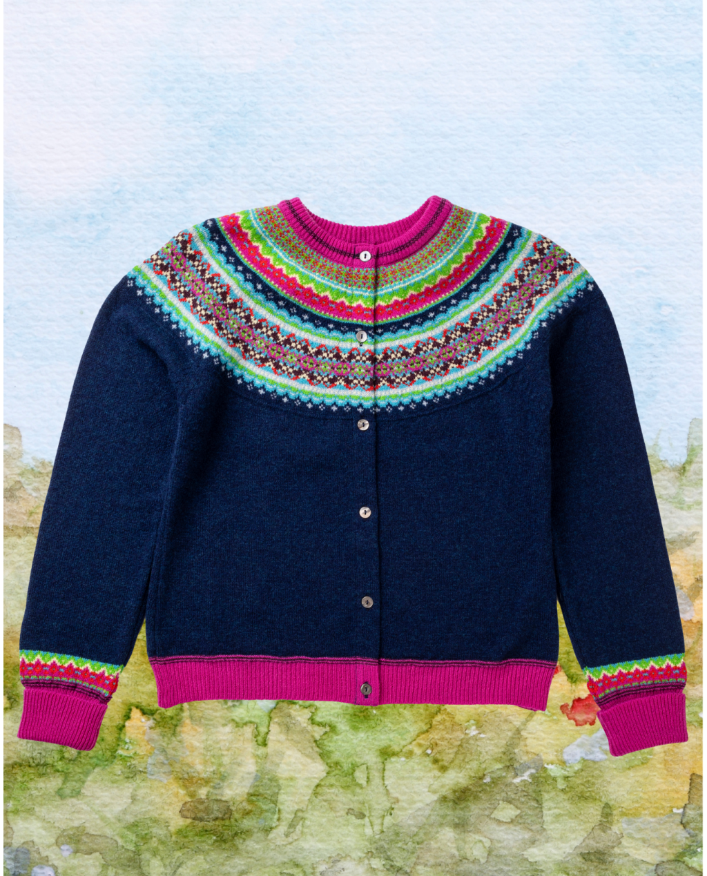 ERIBÉ | Alpine Short Cardigan | Tango