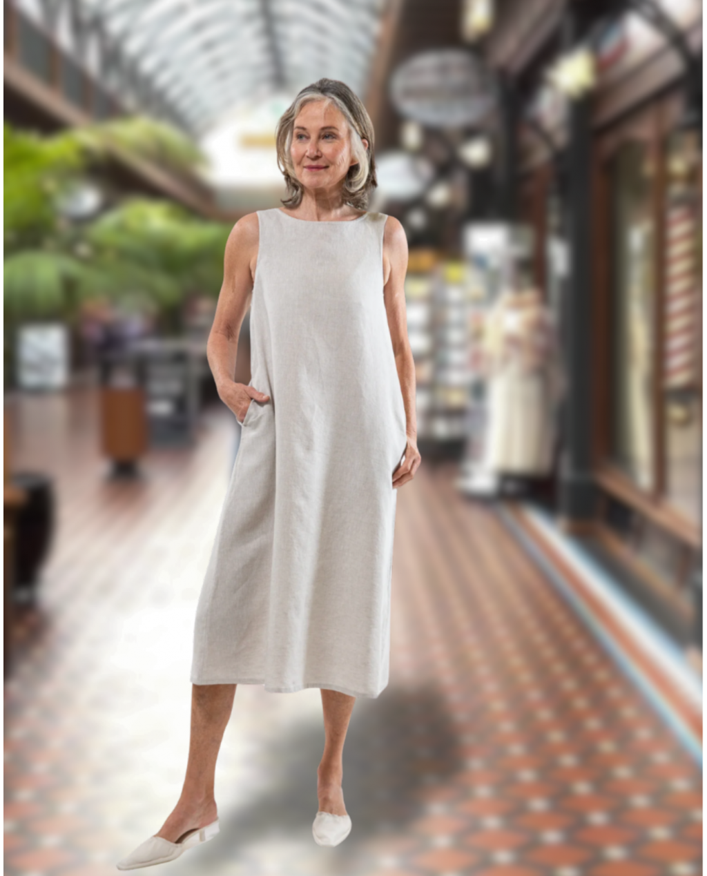 Eva's Sunday | Asher Dress | Neutral | 100% Linen