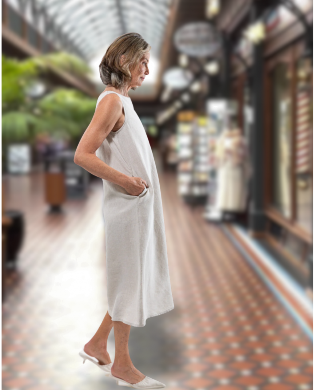 Eva's Sunday | Asher Dress | Neutral | 100% Linen