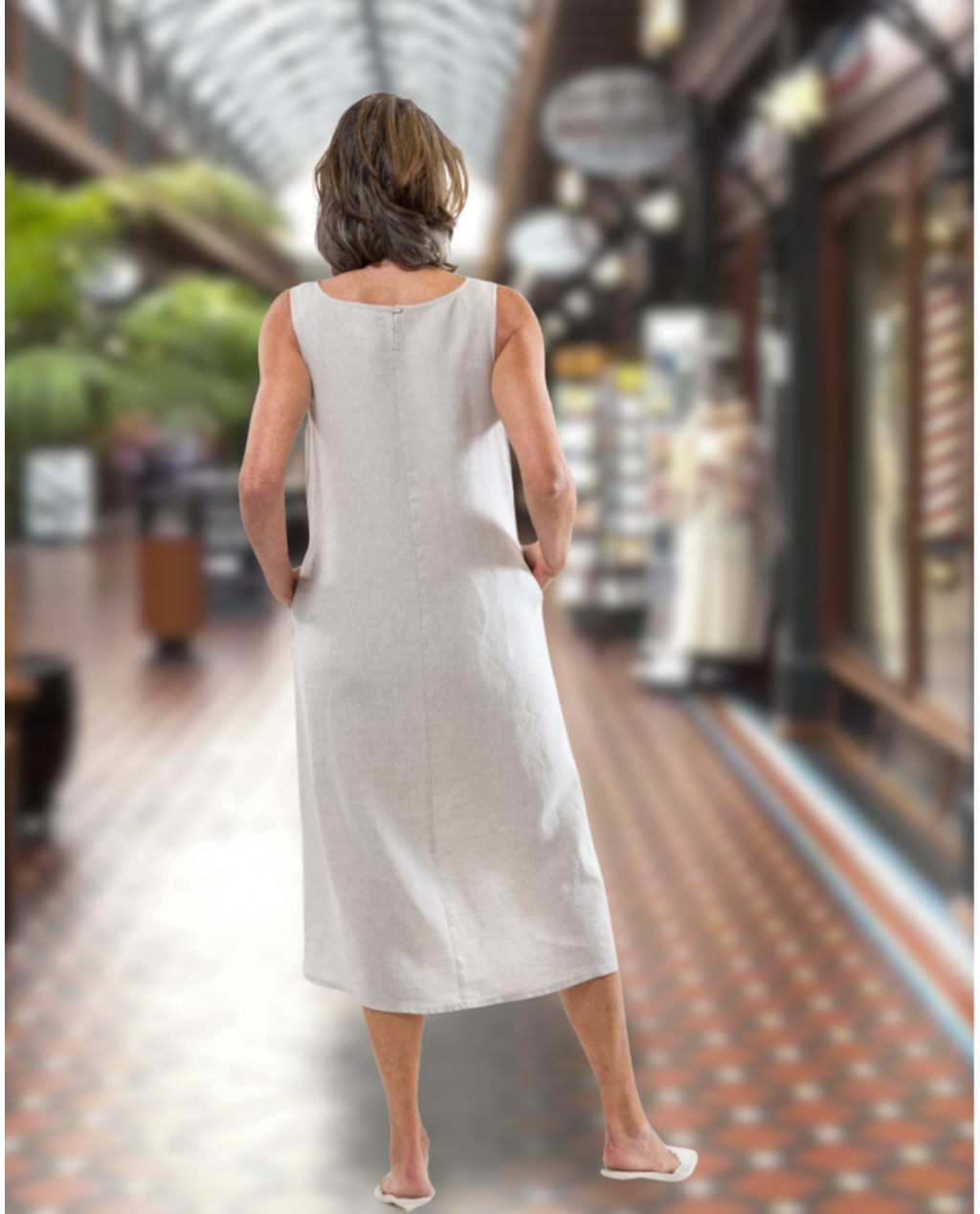 Eva's Sunday | Asher Dress | Neutral | 100% Linen