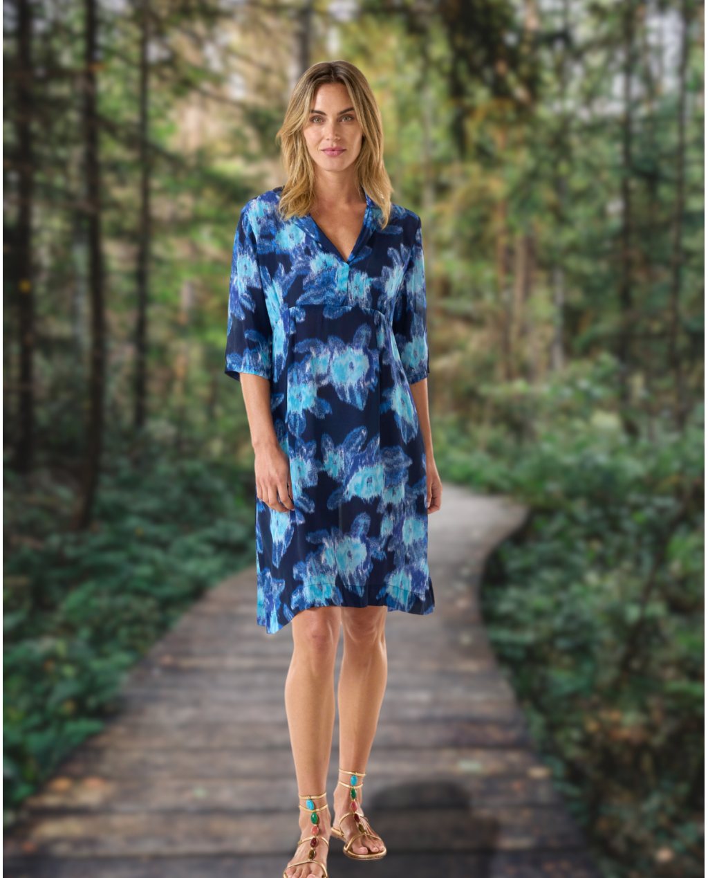 One Season | Jazz Cyprus Navy | Viscose | Navy