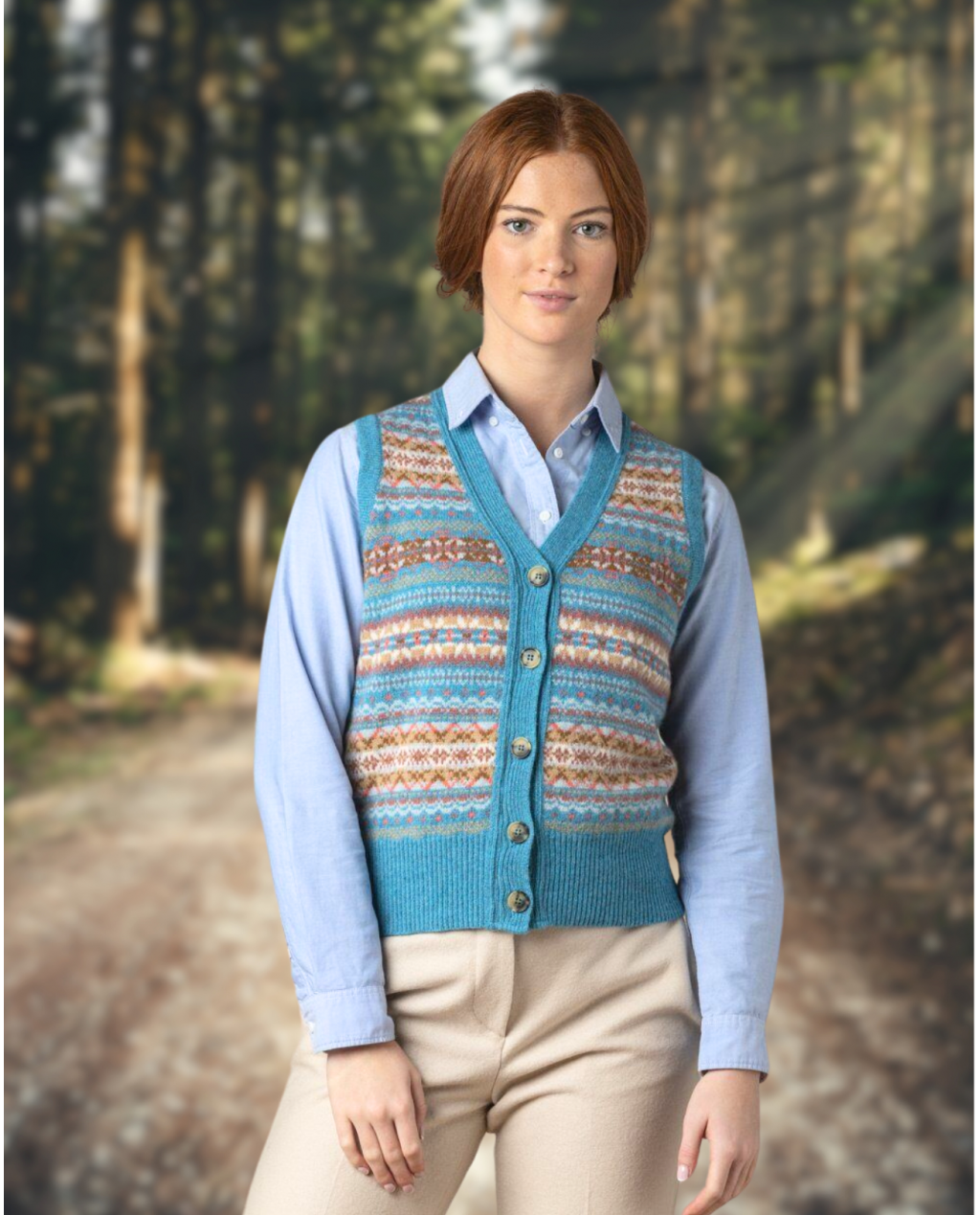 ERIBÉ | Kinross Waistcoat | Topaz