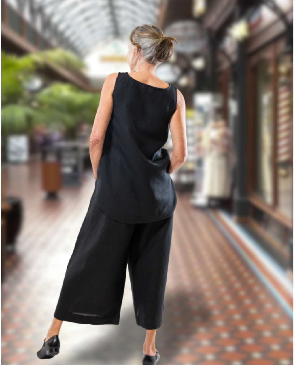 Eva's Sunday | Lauri Culotte | Black | 100% Linen