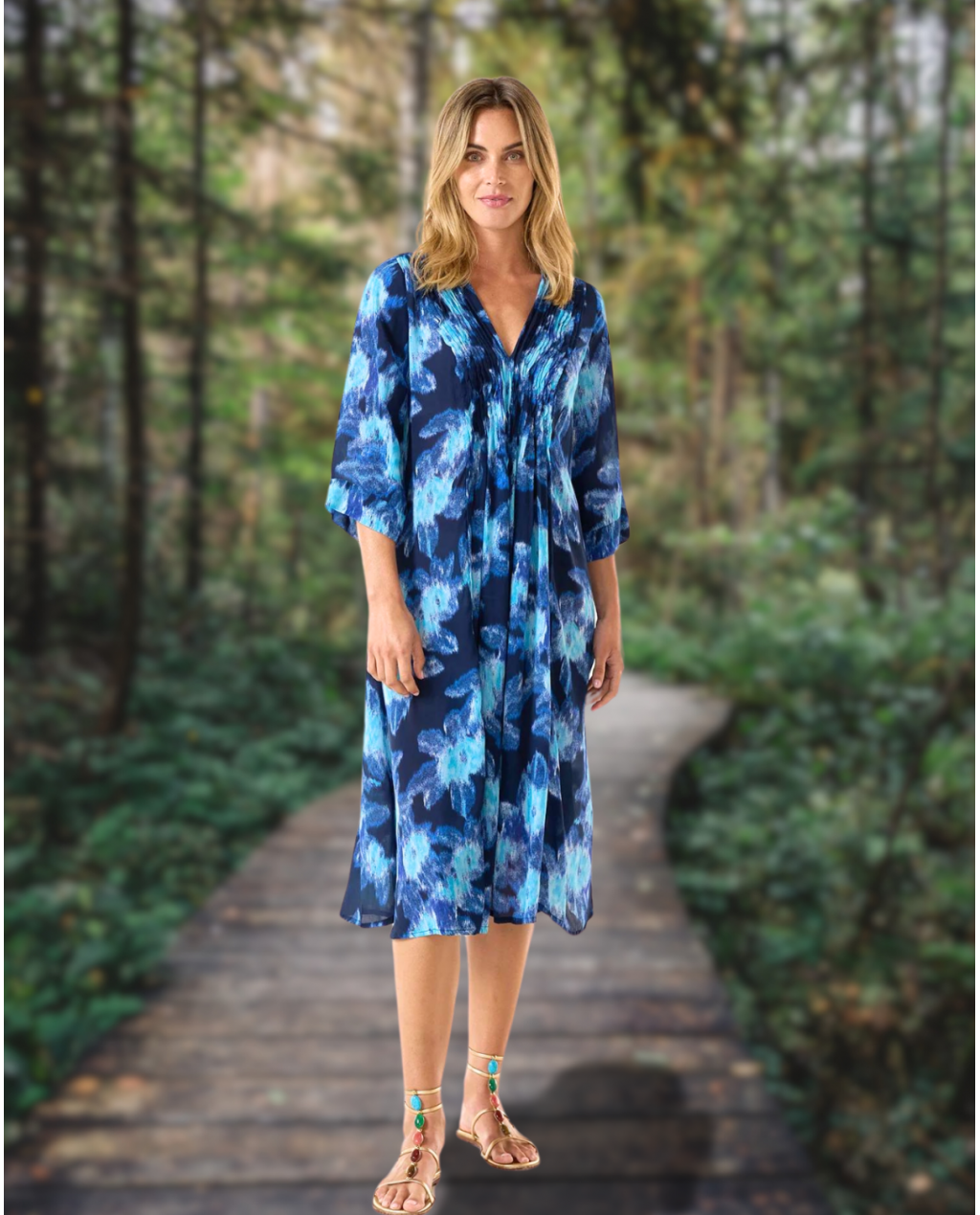 One Season | Mia Cyprus Navy | Viscose | Navy