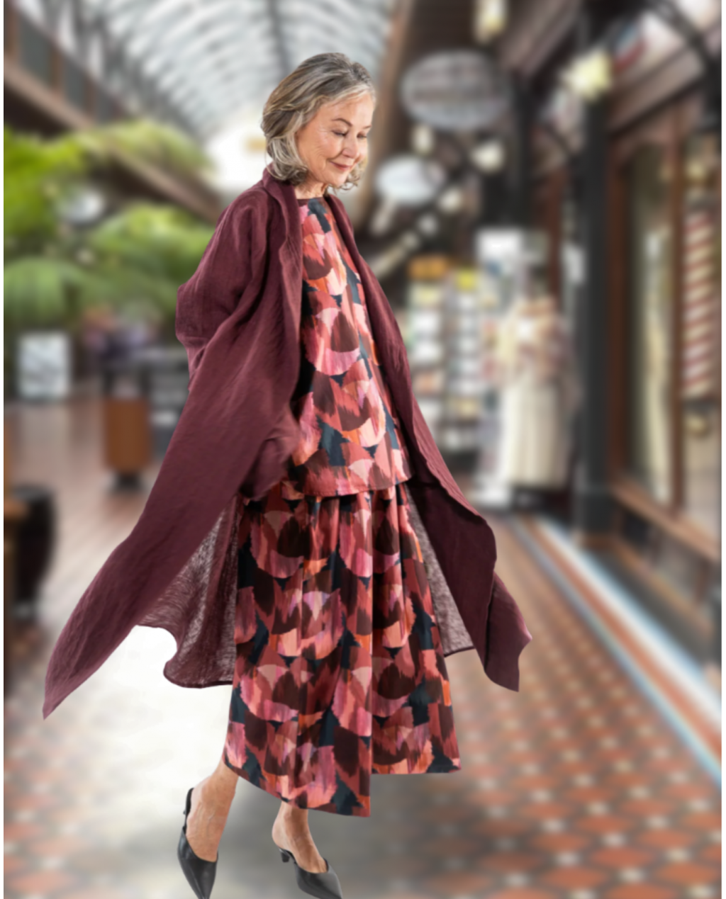 Eva's Sunday | Taylor Jacket | Merlot | 100% Linen