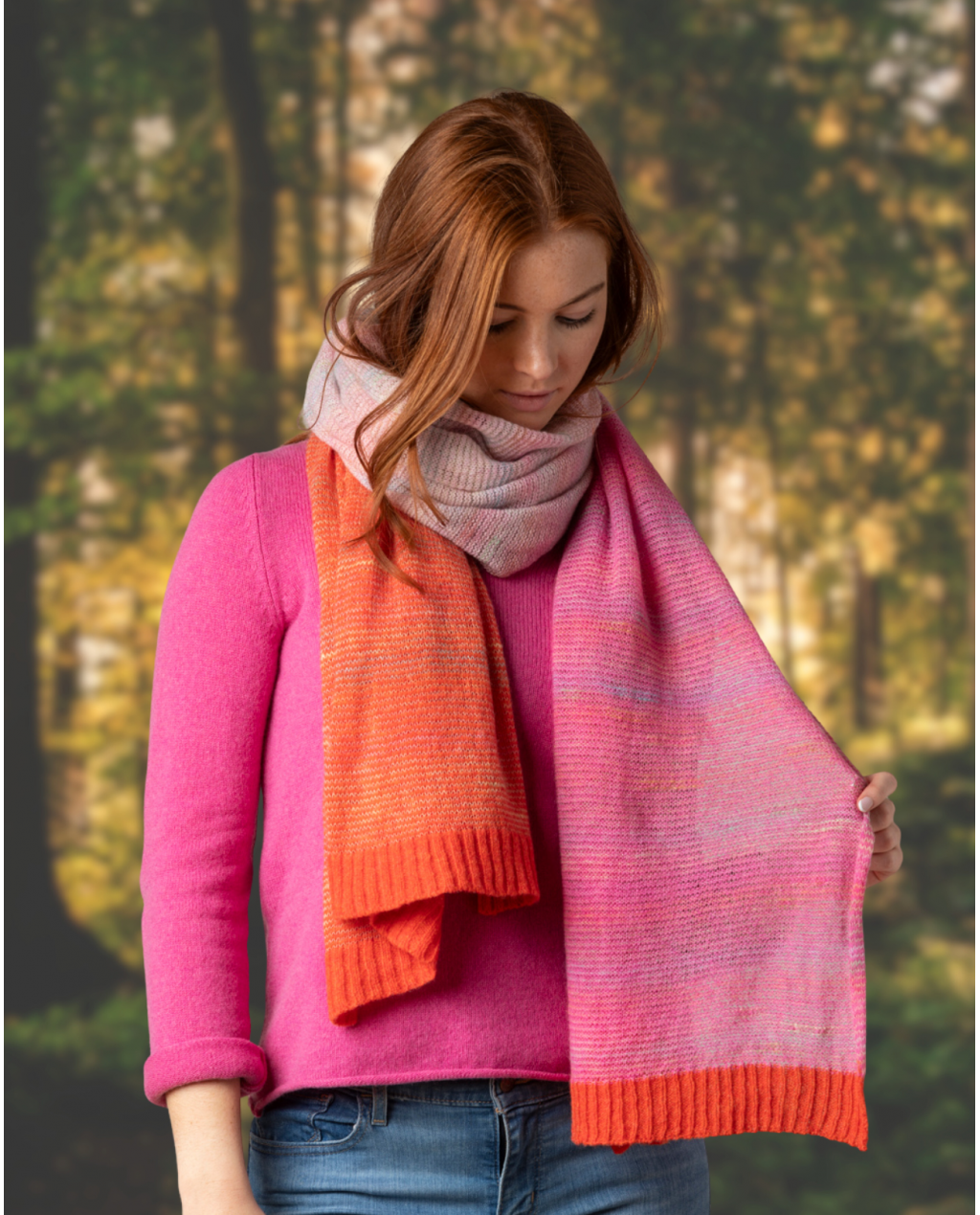 ERIBÉ | Treeline Wide Wrap | Bubble Gum