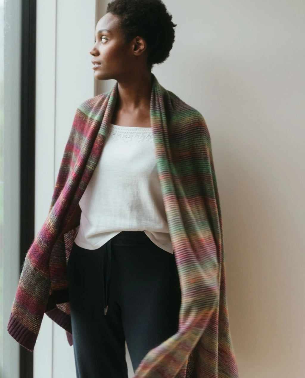 ERIBÉ | Treeline Wide Wrap | Lingonberry