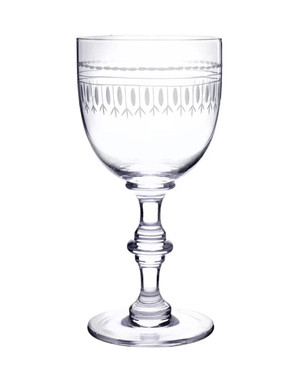 The Vintage List | Set of 4 Crystal Wine Goblets | Ovals Design