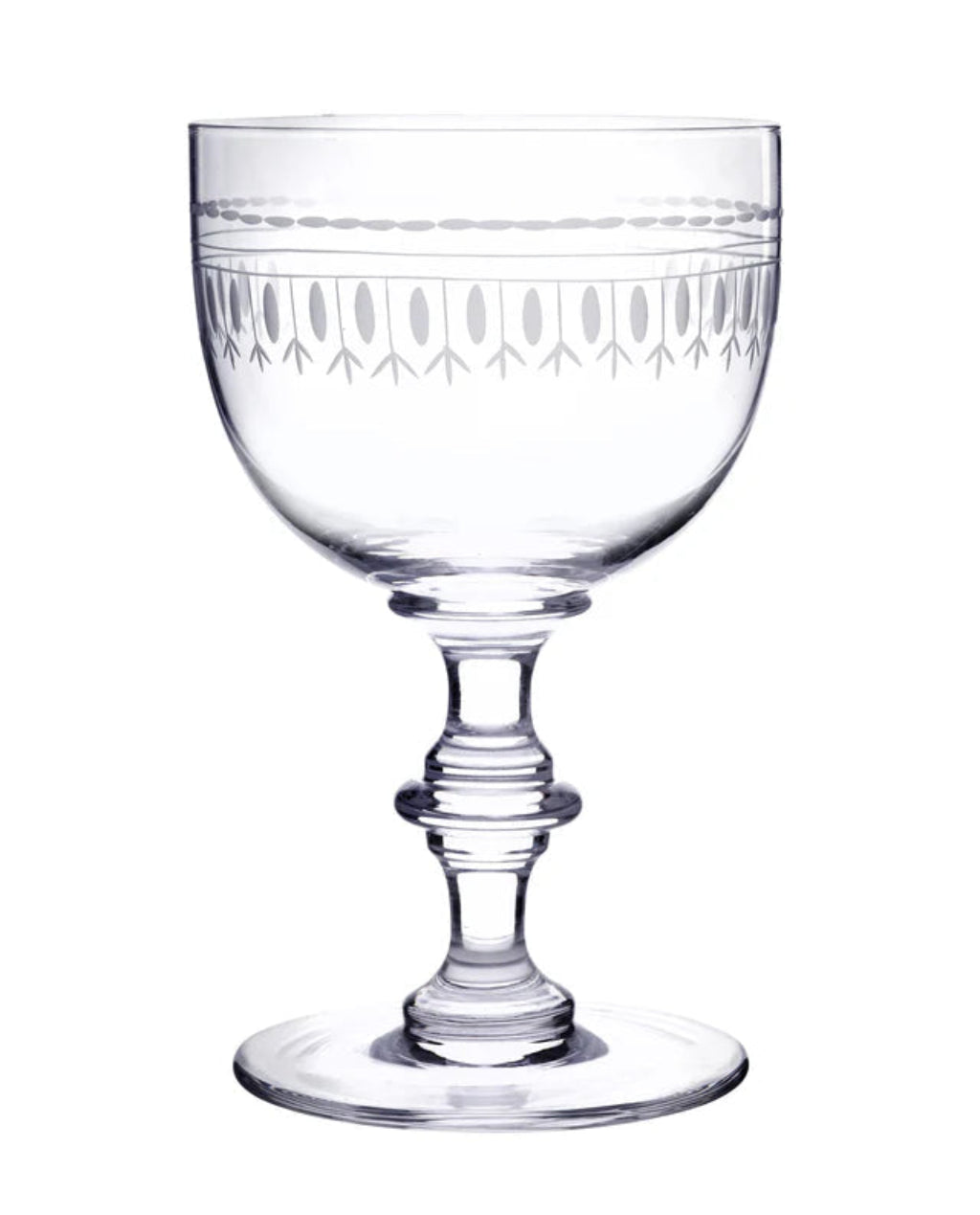The Vintage List | Set of 4 Crystal Wine Goblets | Ovals Design