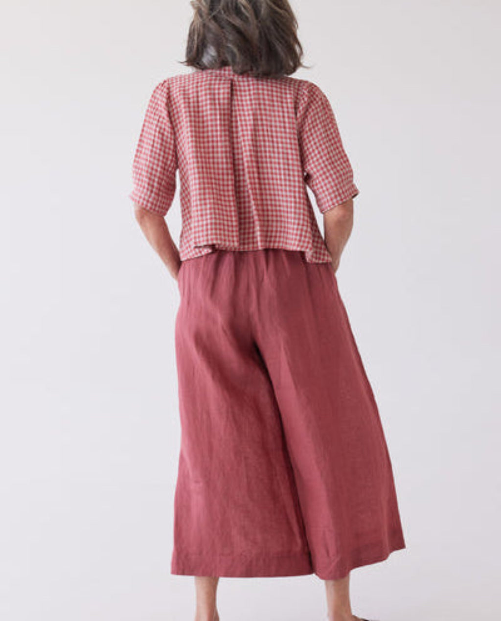 Eva's Sunday | Loretta Reversible Top | Burnt Sienna Gingham