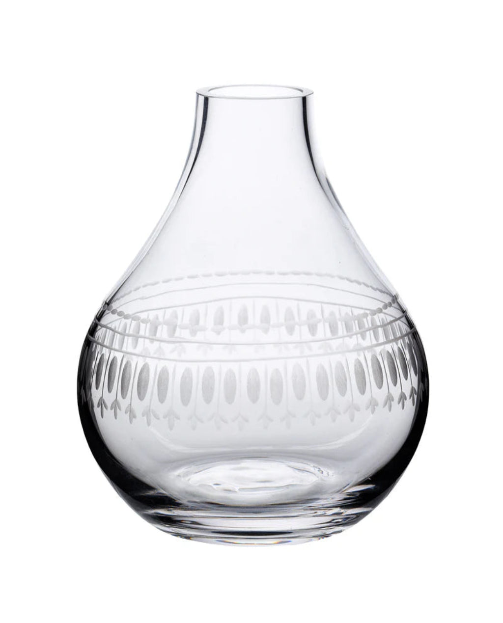The Vintage List | Small Crystal Vase | Ovals Design