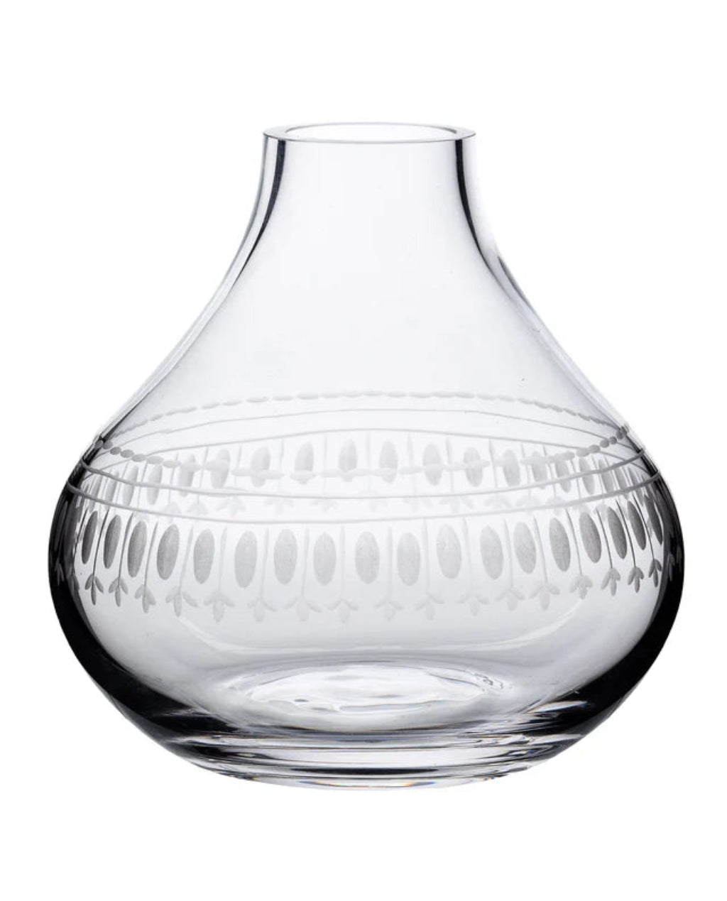 The Vintage List | Small Crystal Vase | Ovals Design