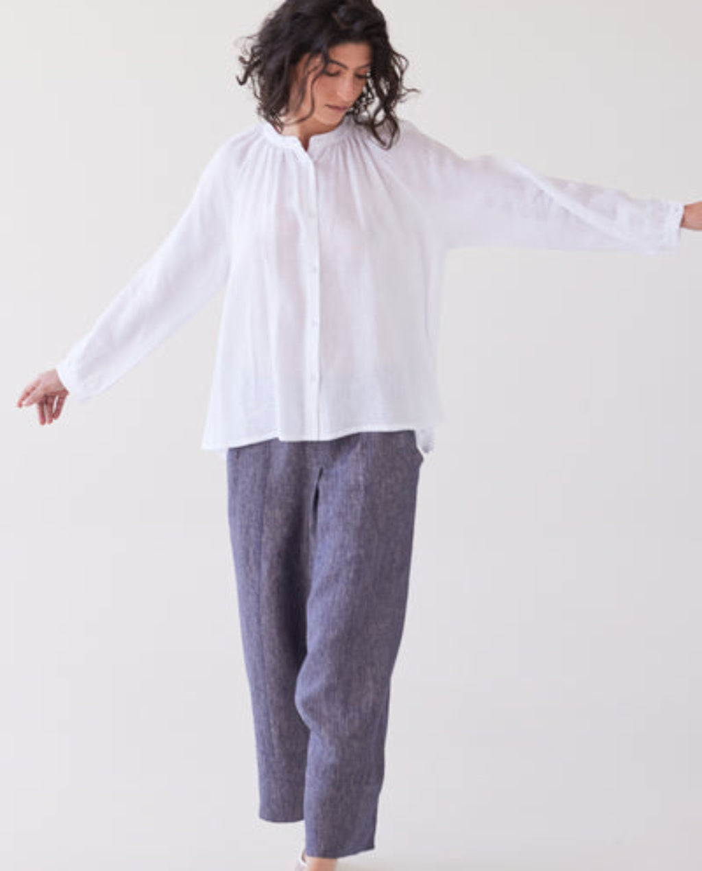 Eva's Sunday | Vento Shirt | White Linen