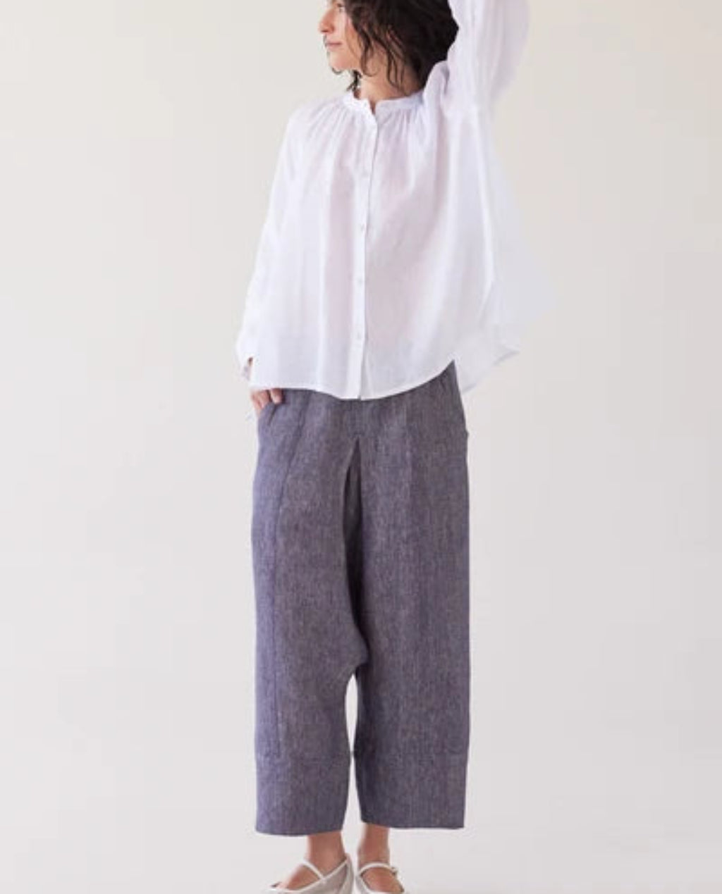 Eva's Sunday | Vento Shirt | White Linen